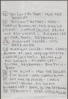 Milton Fried notes on the Friedles Charlie Bum 3