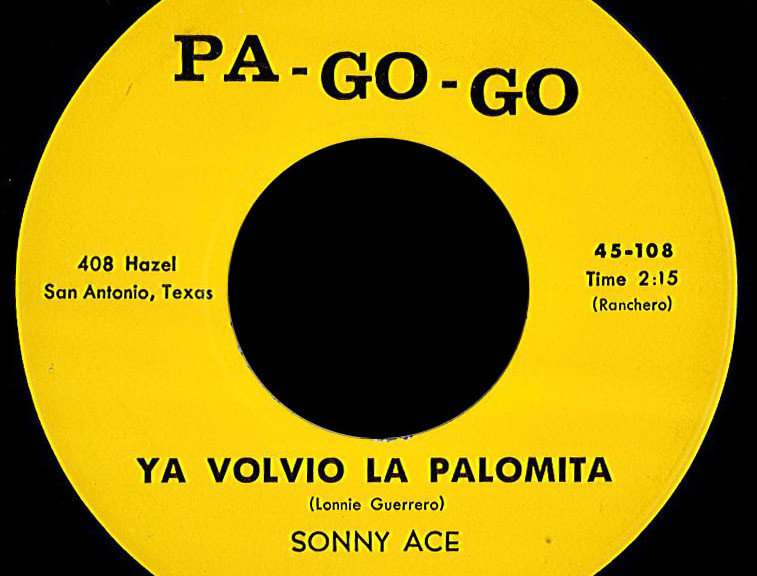 Sonny Ace Pa-Go-Go 45 Ya Volvio La Palomita