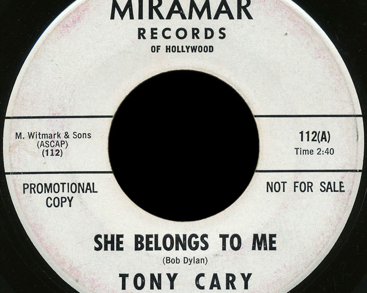 Tony Cary Miramar 45 She Belongs to Me