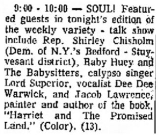 Baby Huey & the Babysitters on Soul!, Bridgeport Post March 6, 1969