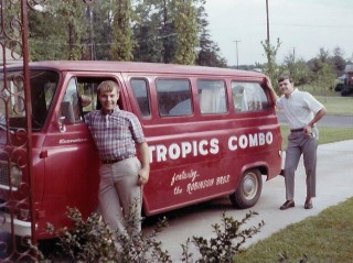 Tropics Combo van with Ken Adkins and Leonard Collins