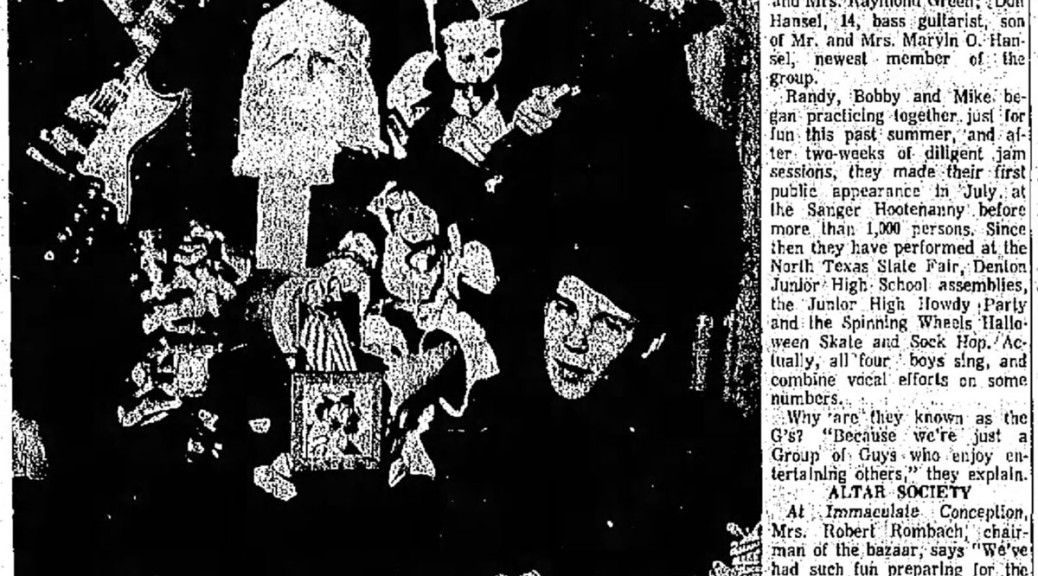 The G's of Denton, December, 1964