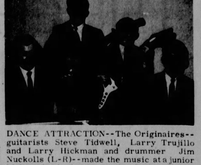 Originaires of Irving, TX, Friday Jan. 20, 1967