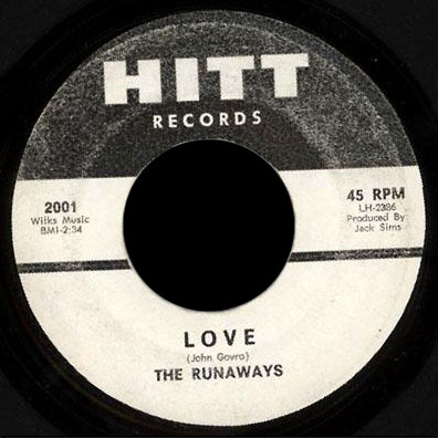 The Runaways Hitt 45 Love