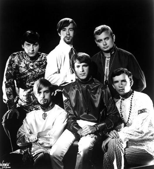 O’Kaysions (second generation, ca. 1968) Top row L-R: Jimmy Hinnant (bass); Jimmy Spiedel (sax); Bruce Joyner (drums). Bottom row L-R: Ronnie Turner (trumpet); Donnie Weaver (lead vocals/keyboards); Wayne Pittman (vocals/guitar).