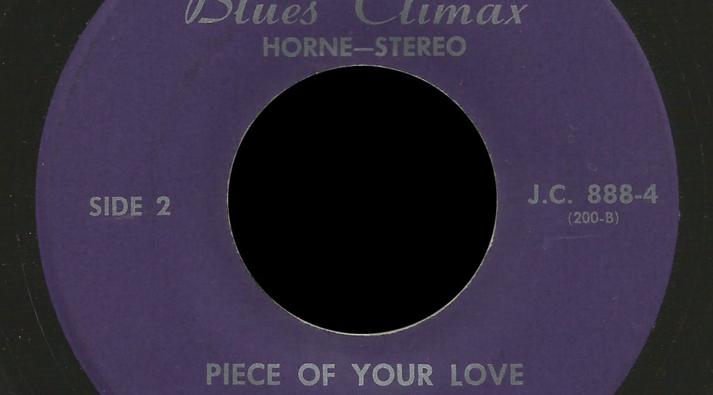 Alan Franklin Explosion Blues Climax Horne 45 Piece of Your Love