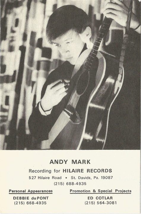 Andy Mark Hilaire Photo Promo Card