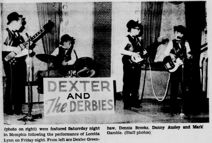 Dexter and the Derbies photo Limestone Democrat, January 23, 1968