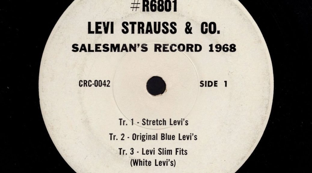Levi Strauss & Co. Salesman's Record 1968 Side 1