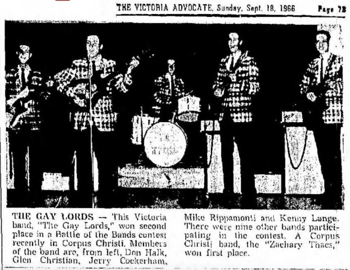 Gay Lords Zakary Thaks Victoria Advocate September 18, 1966