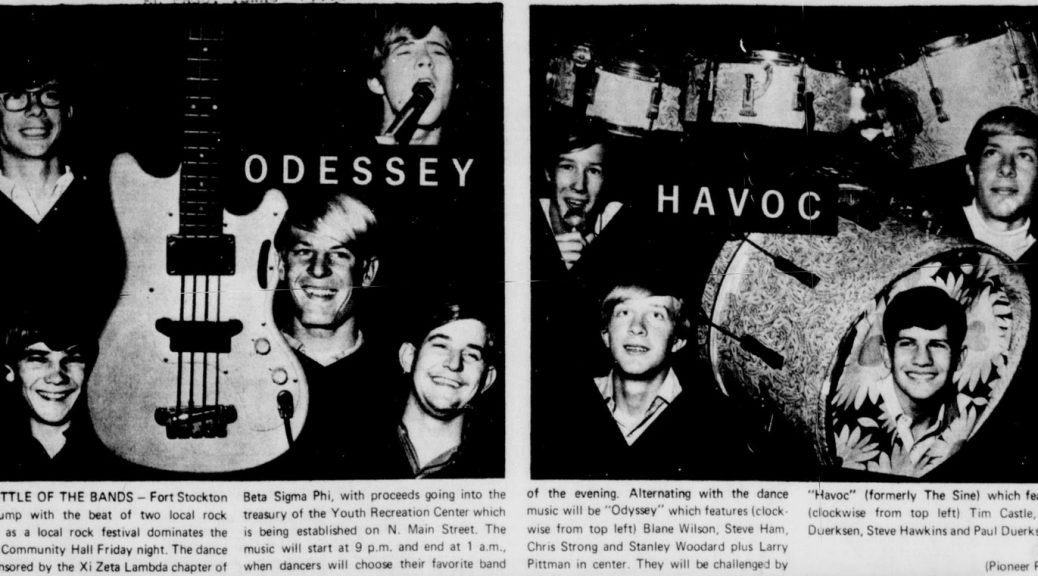 Odessey Havoc Fort Stockton Pioneer September 4, 1969