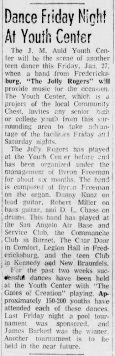Jolly Rogers Kerrville Daily Times, January 26, 1967