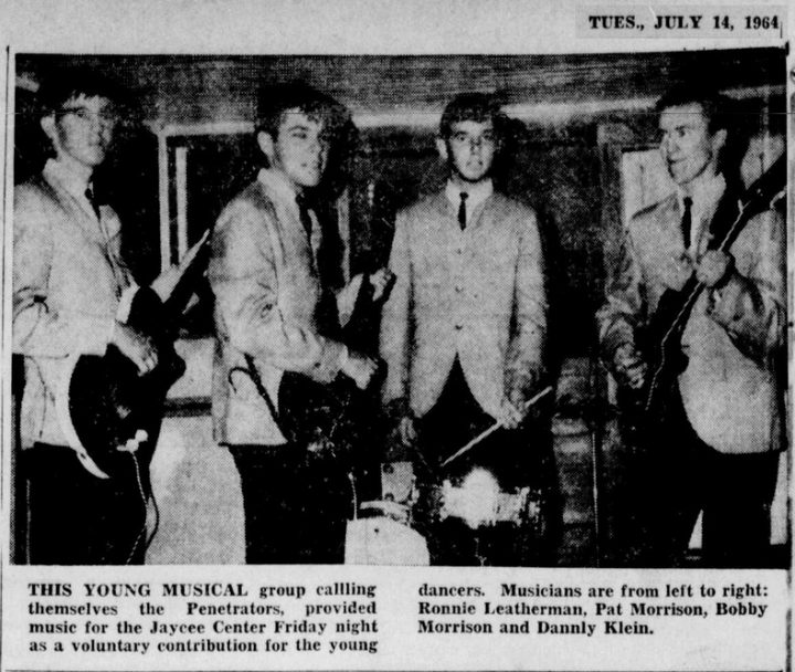 Penetrators, Kerrville Daily Times, July 14, 1964