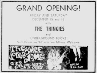 Thingies Pleasure Dome Austin Daily Texan Dec. 13, 1967