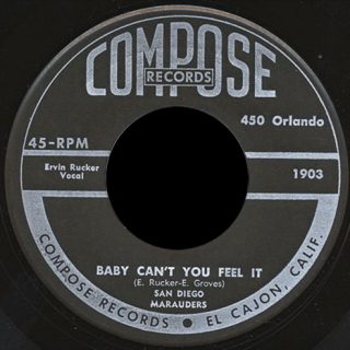 San Diego Marauders Compose 45 Baby Can't You Feel It