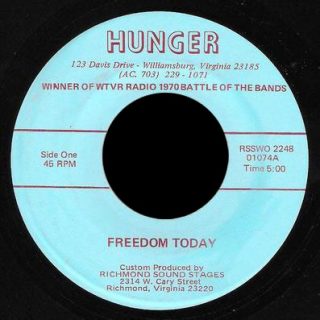 Hunger Richmond Sound Stages 45 Freedom Today