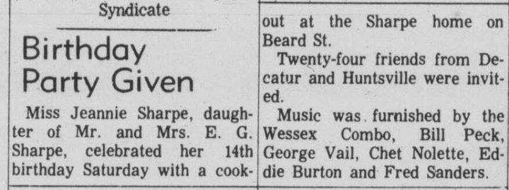 In Wessex Combo Decatur Daily April 28, 1965