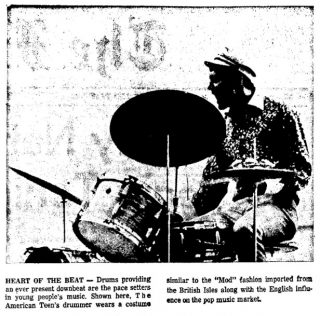 Ronnie Stevens of the American Teens Frederick News-Post, June 30, 1966 