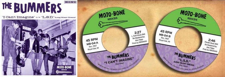 Bummers Mojo-Bone Records cover and labels