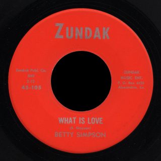 Betty Simpson Zundak 45 What Is Love