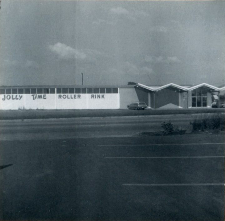 exterior of Jolly Time Roller Rink, 1001 Miller, Fort Worth