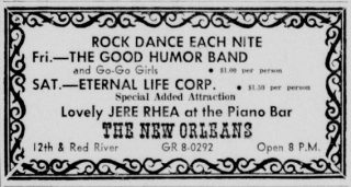 Good Humor Band Eternal Life Corp New Orleans Club Austin Daily Texan June 14, 1968