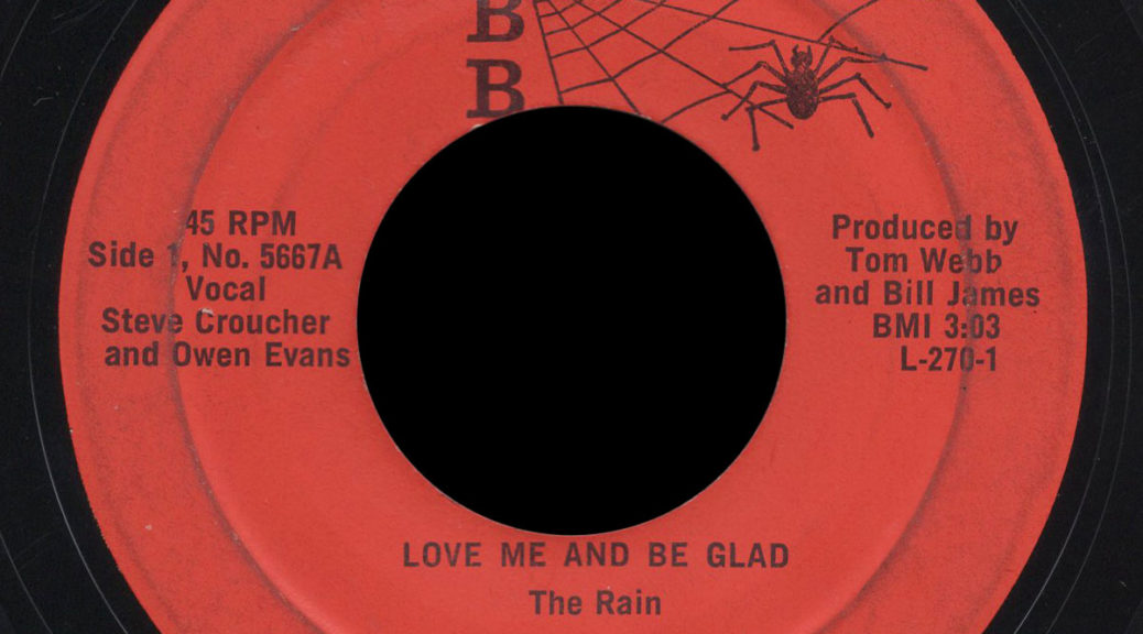 Rain Webb Records 45 Love Me and Be Glad