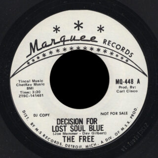 Free Marquee 45 Decision for Lost Soul Blue