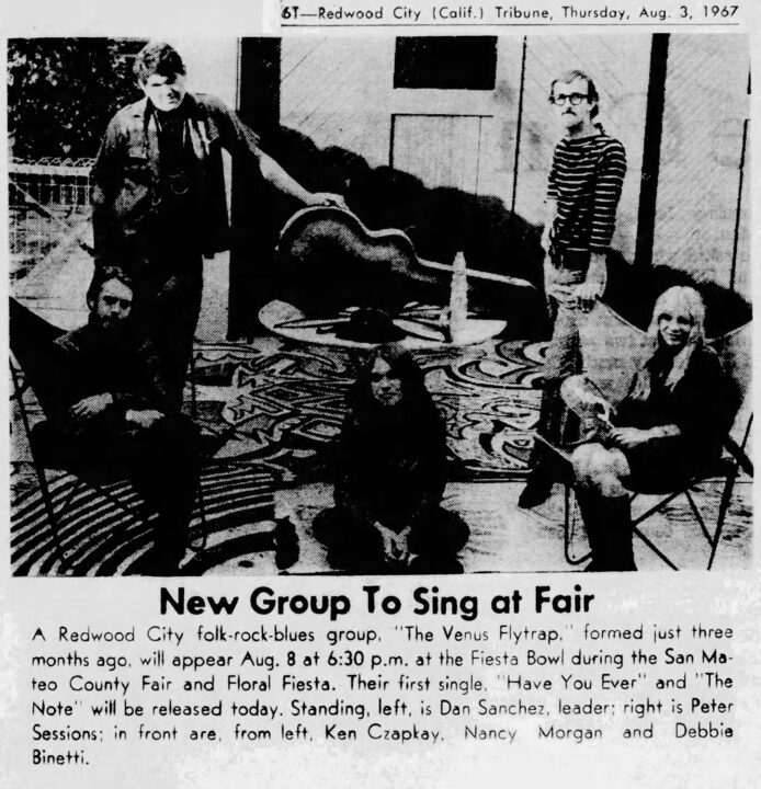 Venus Flytrap Redwood City Tribune August 3, 1967