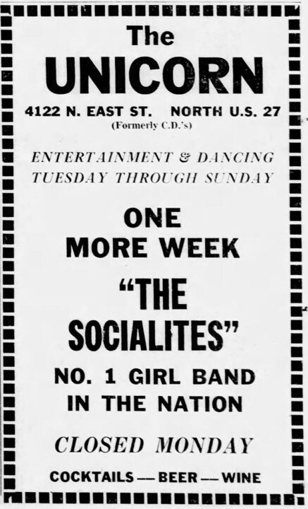 Socialites Unicorn Lansing State Journal May 23, 1970