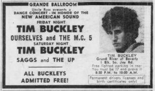 5. Tim Buckley Shaggs Newsprint Ad 1967-07-21